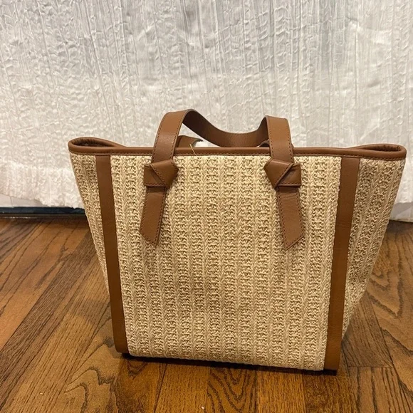 NWT TALBOTS Brown and Cream Tote Bag - Picture 2 of 7